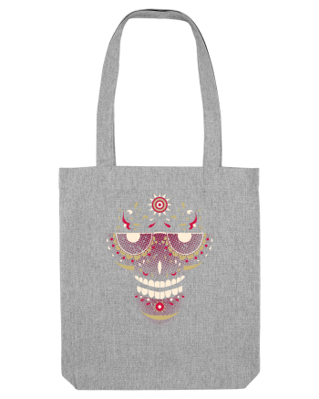 Pink Salsa Skull Heather Grey