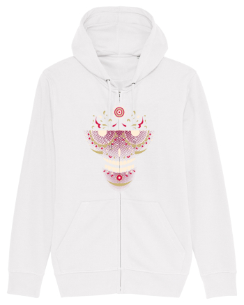 Pink Salsa Skull White