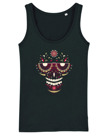 Pink Salsa Skull Black