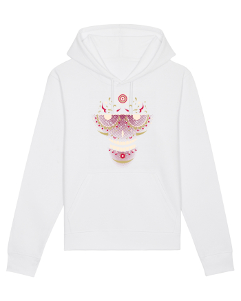 Pink Salsa Skull White