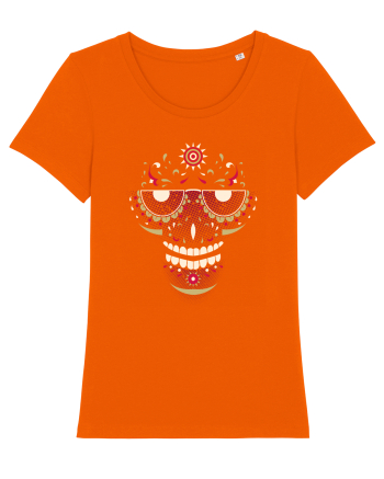 Pink Salsa Skull Bright Orange