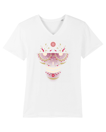 Pink Salsa Skull White
