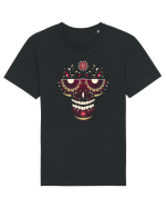 Pink Salsa Skull Tricou mânecă scurtă Unisex Rocker