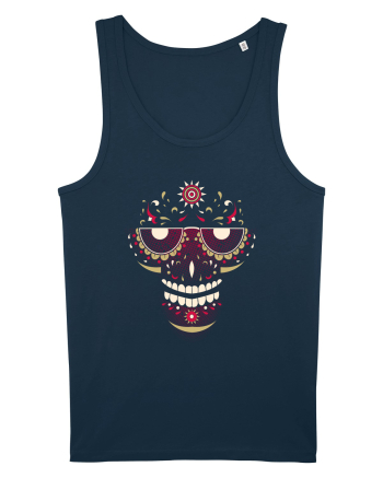 Pink Salsa Skull Navy