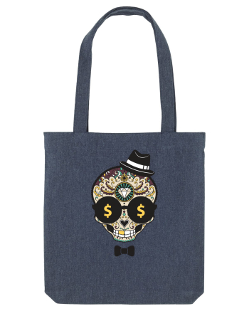 Dollar Sugar Skull Midnight Blue