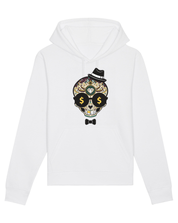 Dollar Sugar Skull White