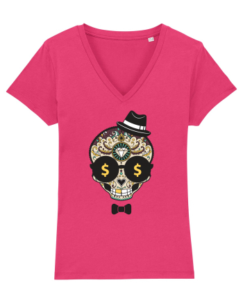 Dollar Sugar Skull Raspberry