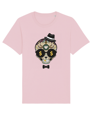 Dollar Sugar Skull Cotton Pink