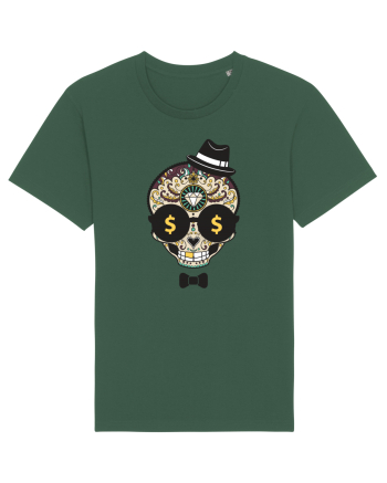 Dollar Sugar Skull Bottle Green