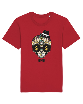 Dollar Sugar Skull Red