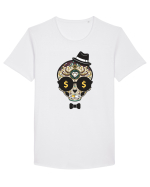 Dollar Sugar Skull Tricou mânecă scurtă guler larg Bărbat Skater