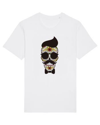 Hipster Skull White