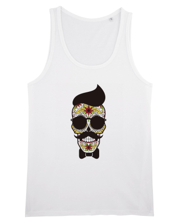Hipster Skull White