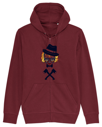 Autumn Monster Skull Burgundy