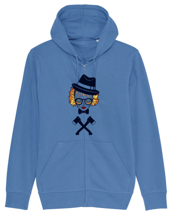 Autumn Monster Skull Bright Blue
