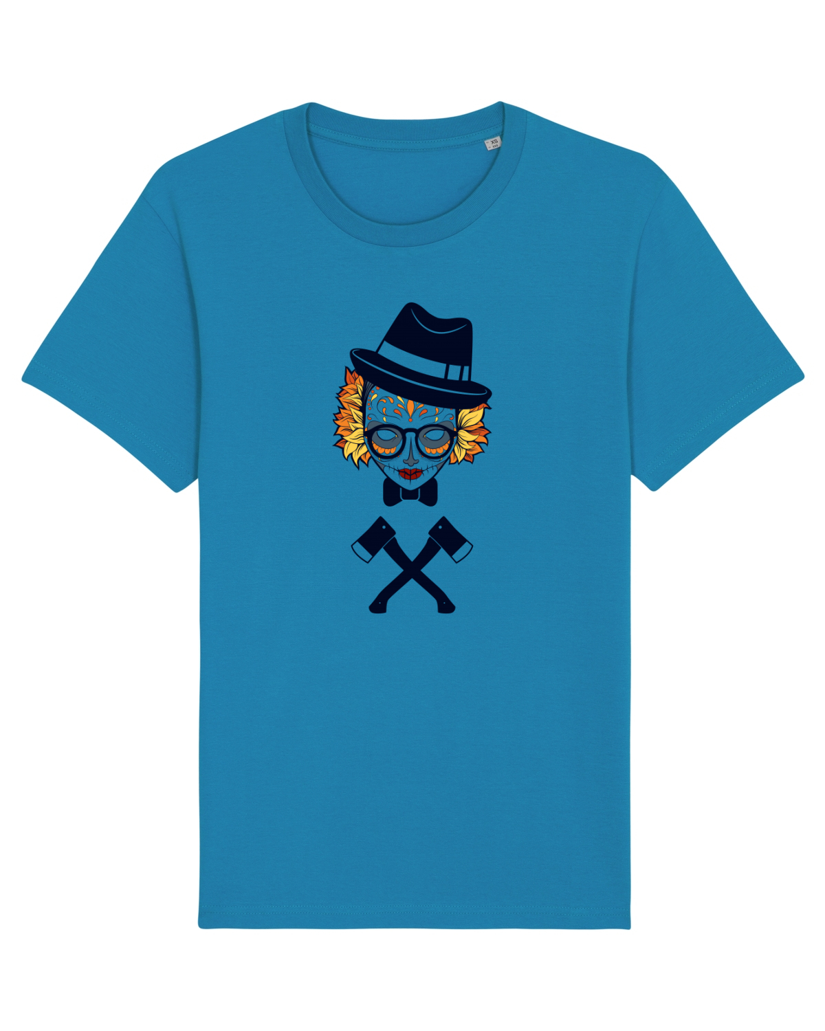 Tricou mânecă scurtă Unisex Rocker Azur