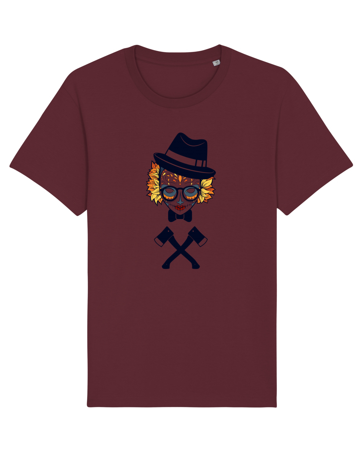 Tricou mânecă scurtă Unisex Rocker Burgundy