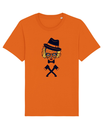 Autumn Monster Skull Bright Orange