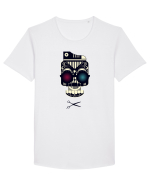 Barber Piano Monster Tricou mânecă scurtă guler larg Bărbat Skater
