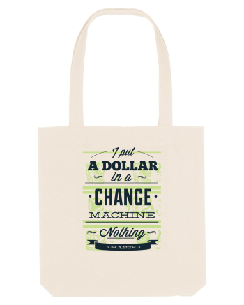 I put a dollar in a chnage machine, nothing changed Natural