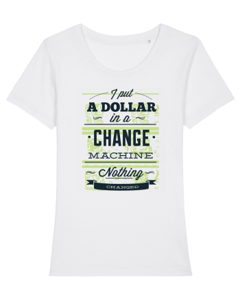 I put a dollar in a chnage machine, nothing changed White