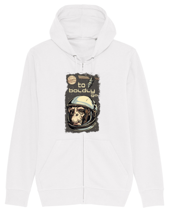 To Boldly Go Astronaut Ape White