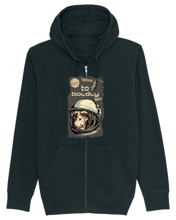 To Boldly Go Astronaut Ape Black