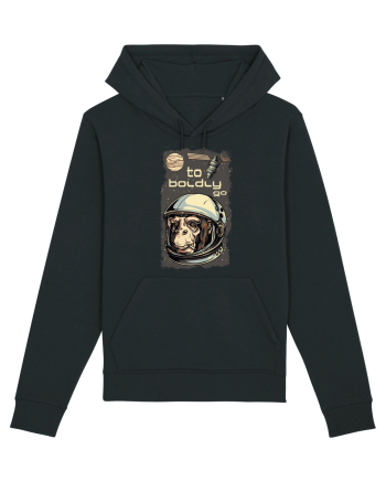 To Boldly Go Astronaut Ape Black