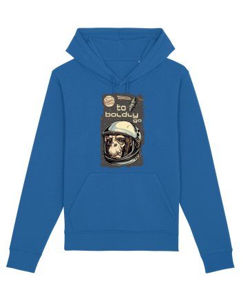 To Boldly Go Astronaut Ape Royal Blue