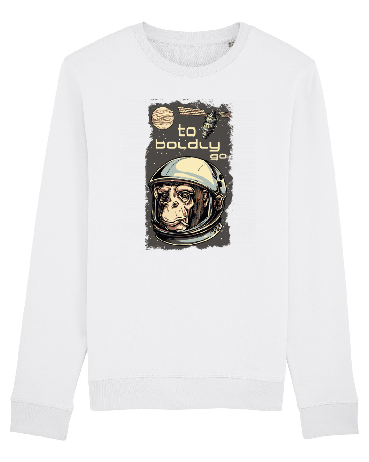 Bluză mânecă lungă Unisex Rise White