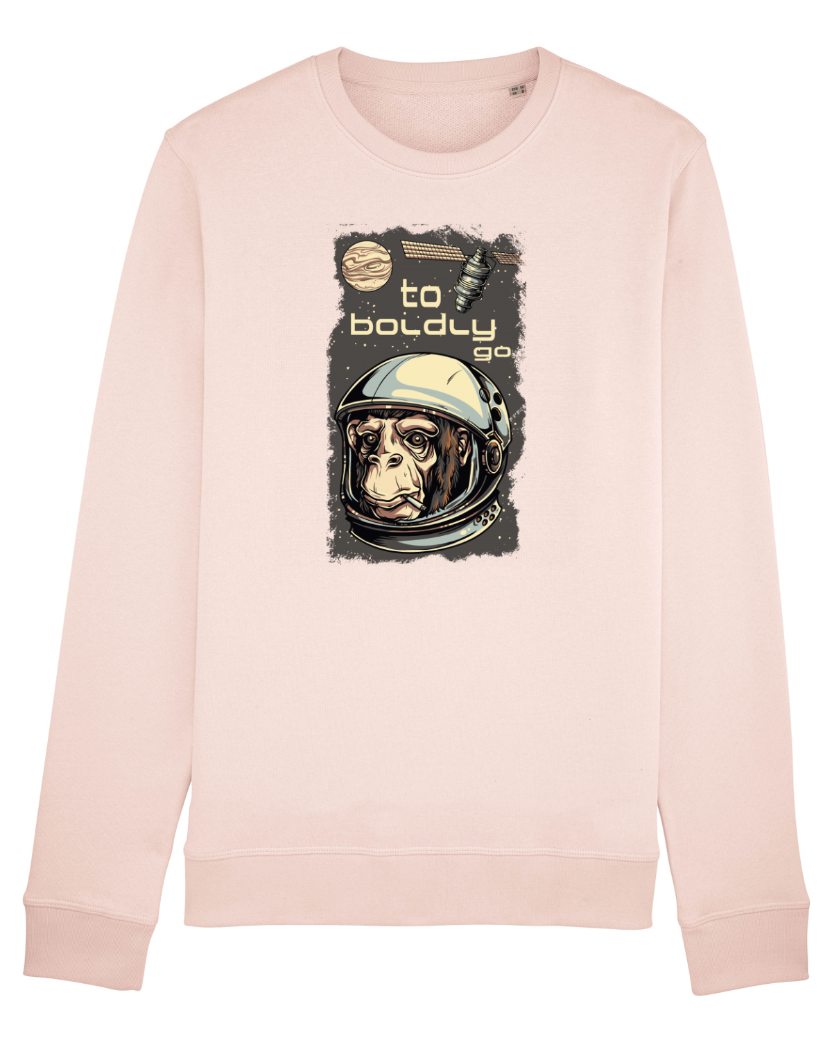 Bluză mânecă lungă Unisex Rise Candy Pink