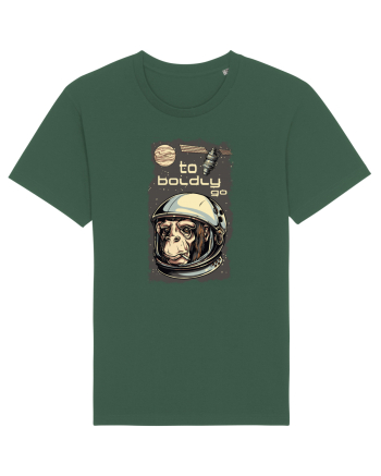 To Boldly Go Astronaut Ape Bottle Green