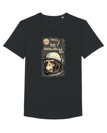 To Boldly Go Astronaut Ape Black