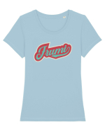 Frumi Tricou mânecă scurtă guler larg fitted Damă Expresser