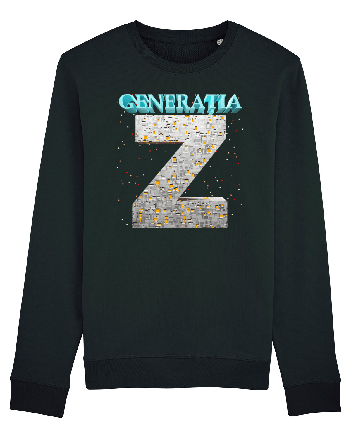 Bluză mânecă lungă Unisex Rise Black