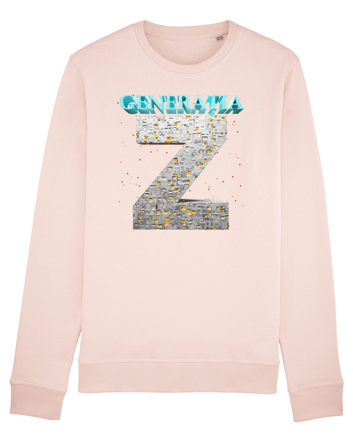 Bluză mânecă lungă Unisex Rise Candy Pink