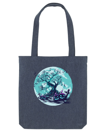 Green Moon Graveyard Midnight Blue
