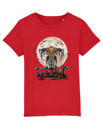 Pumpkin Head Scarecrow Red