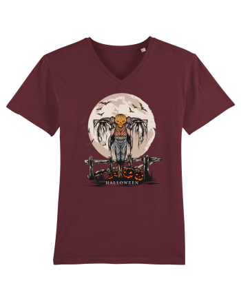 Pumpkin Head Scarecrow Burgundy