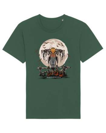Pumpkin Head Scarecrow Bottle Green
