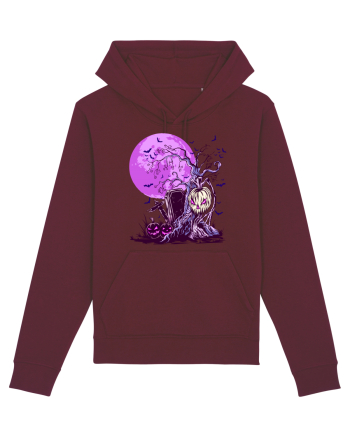 Purple Halloween Moon Burgundy