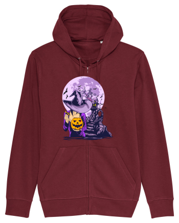 Sexy Purple Pumpkin Witch Burgundy