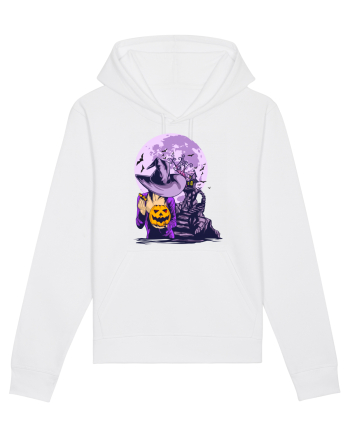 Sexy Purple Pumpkin Witch White