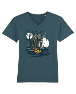Witches Night Tricou mânecă scurtă guler V Bărbat Presenter
