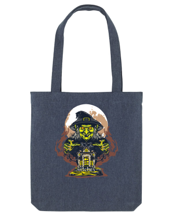 Witches Spooky House Midnight Blue