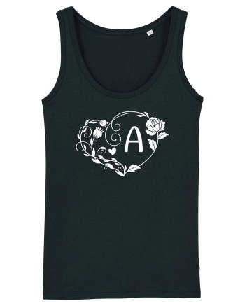 Litera A - alb Black