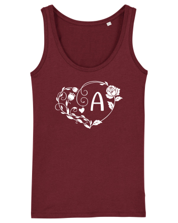 Litera A - alb Burgundy