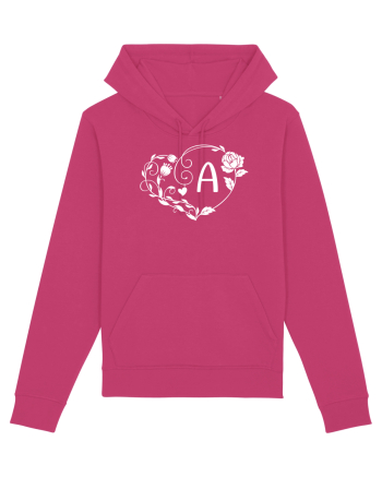 Litera A - alb Raspberry