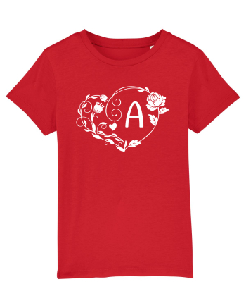 Litera A - alb Red