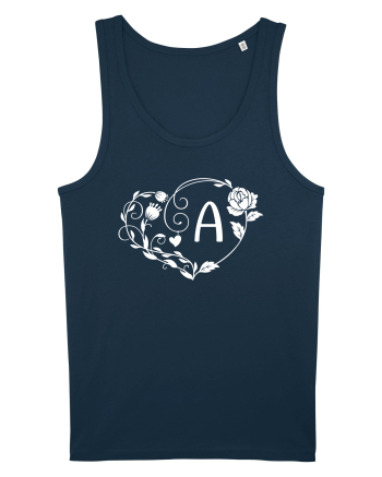 Litera A - alb Navy